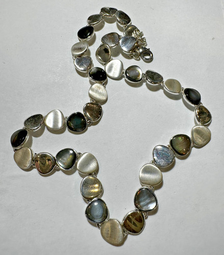 Collier chaîne cabochon - collier, en