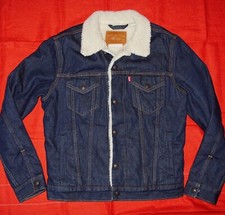 Veste Jean Levi's Sherpa Coupe Slim Bleu Brut Taille S
