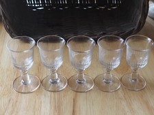 5 verres Baccarat ancien forme