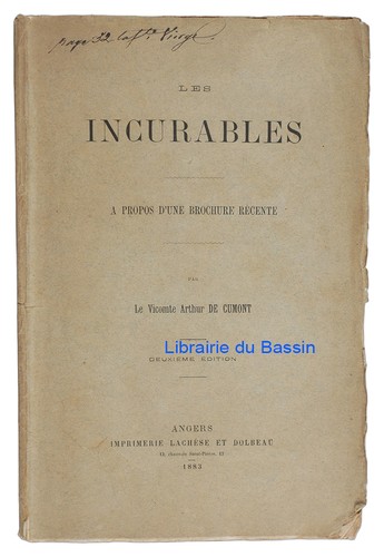 Les incurables propos une - incurables, d'une