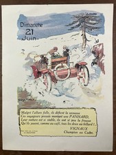 Panhard en 1914 Rare Publicité Automobile Georges Villa Vignaux Brichanteau
