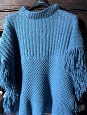 Poncho femme frangé - , coloris