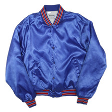 Veste Bomber Satin Bleu