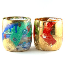 2 VERRES Anciens JEAN-PAUL VAN LITH à BIOT, verrerie/monod/picasso/coville...
