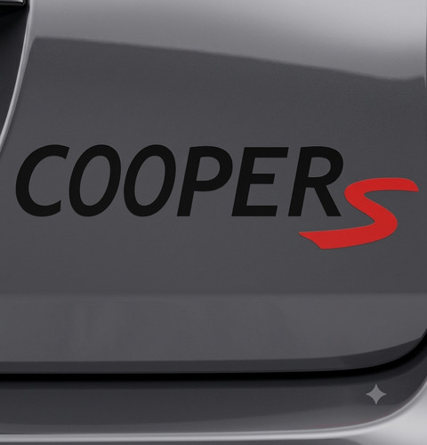 Autocollant sticker cooper - cooper, s