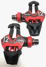 Pédales Time Xpresso 12 – Titane/Carbone – Noir/Rouge – Sans cales
