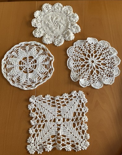 Lot napperons crochet - napperons, fait
