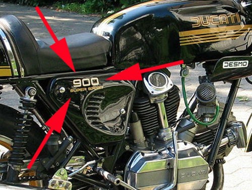 Ducati 900 coque latérale - 900,