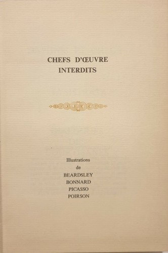 Chefs oeuvre interdits - chefs,