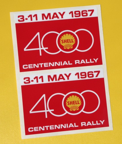 Shell 4000 rally sticker - shell,