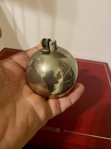Ancien briquet boule métal - briquet,