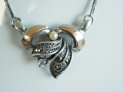 Collier ancien argent - collier,