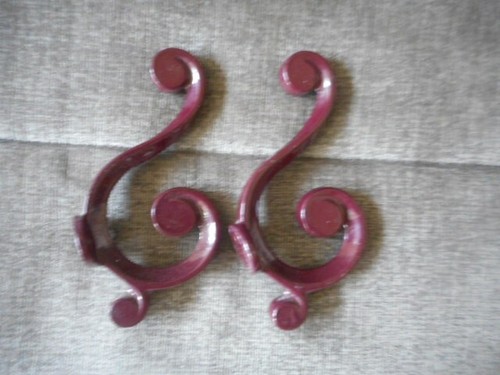 Old wall hanger enamelled - hanger,,