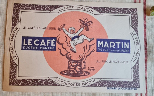 Ancien buvard publicitaire - ancien,
