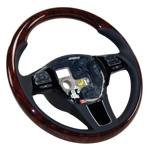 Volant multifonction cuir bois - multifonction,