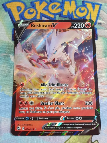 Carte pokemon reshiram - carte, v