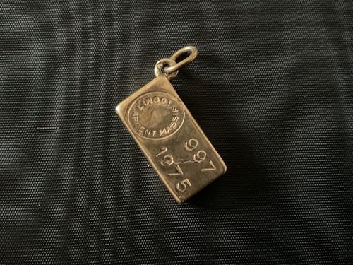 Pendentif lingot brutaliste - pendentif,