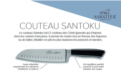 Couteau santoku sabatier - couteau,