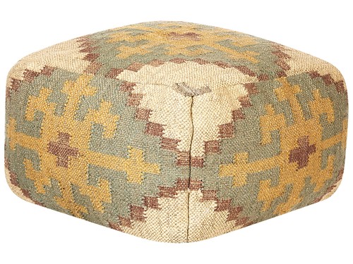 Pouf multicolore jute x - multicolore,