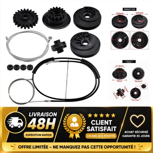 Kit réparation rail - , porte