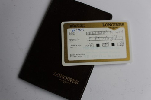 Longines ancienne garantie - ancienne,