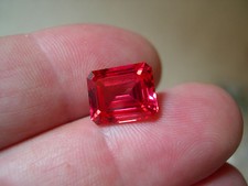 SAPHIR VERNEUIL PADPARADSCHA 10x8 mm qualité joaillerie
