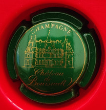 capsule de champagne chateau de boursault  n°17  (vert et or) cote 13€