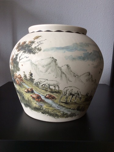 Très grand vase boule - , en
