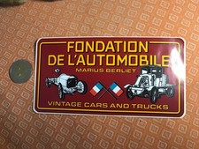 autocollant FONDATION AUTOMOBILE LYON Marius BERLIET vintage