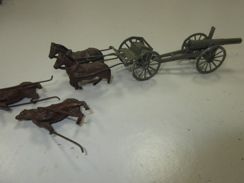 Attelage canon chevaux - /,