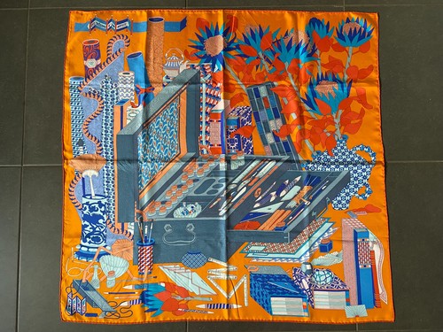 Foulard carré hermès soie - carré,