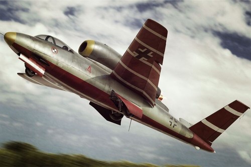 162d volksjeager 144 - he-162d, 1/144