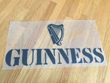 GUINNESS LOGO PATCH FLOCAGE VINYLE - 22.5 CM PAR 10.5 CM