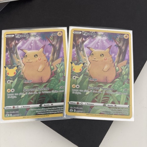 Carte pokémon pikachu 005 - pokémon, 005/025