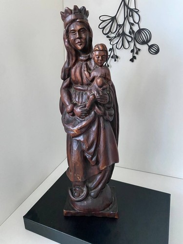 Ancienne statue vierge - statue,