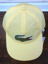 LACOSTE ADJUSTABLE YELLOW HAT