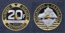 FDC : 20 francs Mont St Michel 2000 neuve  d'un coffret BE