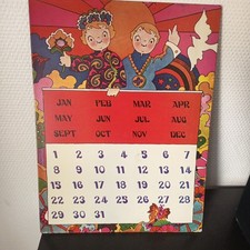 Calendrier magnétique vintage