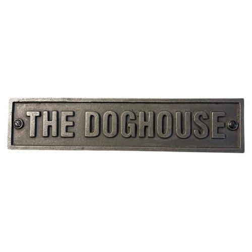 Plaque niche chien fonte - plaque,