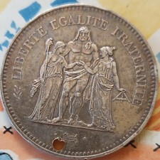 Piece 50 francs. Hercule Piefort. 1974