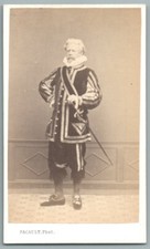 CDV 1873 Acteur anglais Capt Boyes ? Costume Théâtre. Photo Pacault à Pau. Actor