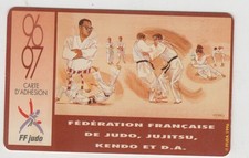 FF JUDO - CARTE  FEDERATION FRANCAISE - JUDO- JUJITSU - KENDO et D.A.