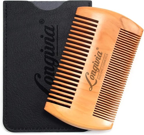 Peigne barbe bois - bois, poirier