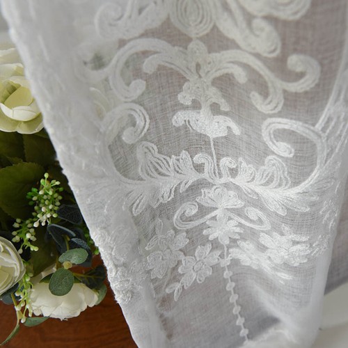 Rideaux dentelle brodée - rideaux,