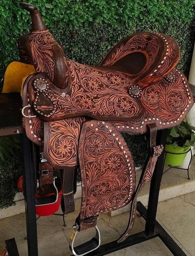 Selle western cuir confort - western, en