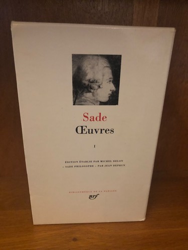 Pléiade sade œuvres - -, Œuvres,