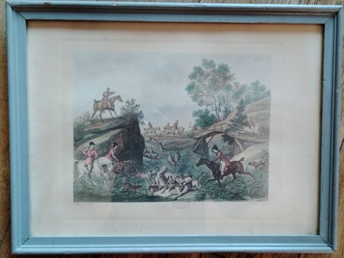 Gravure aquarelée carle - gravure,