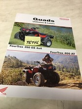 Honda Quad fourtrax 350ES 4X4 400AT TRX350ES TRX400FA brochure prospectus
