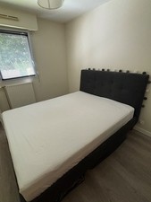 cadre de lit 160x200 Ikea Idanäs gris, très bon état