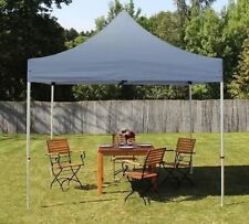 Barnum de marché pliable robuste 3X3M gris Toiture imperméable 438g/m2 PVC NEUF